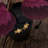 Unique Gold Tone Toe Rings-Clover-G14290